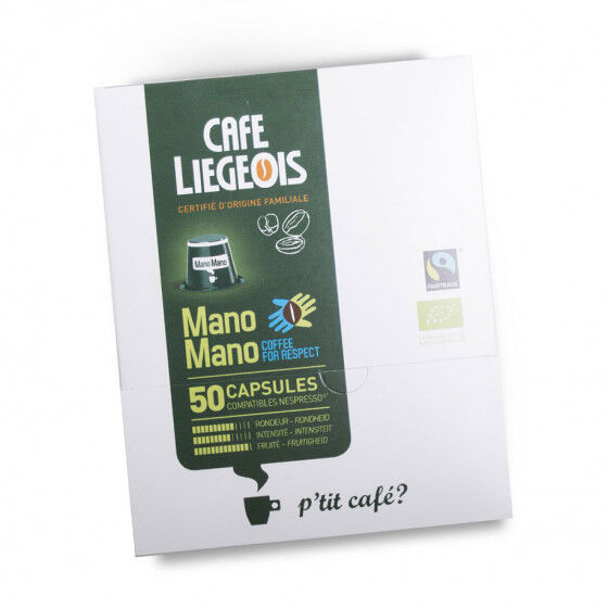 Café Liégeois Coffee capsules Café Liégeois "Mano Mano", 50 pcs.
