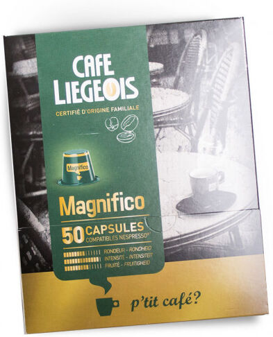 Café Liégeois Coffee capsules Café Liégeois "Magnifico", 50 pcs. Café Liégeois Coffee capsules Café Liégeois "Magnifico", 50 pcs.