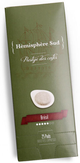 Café Liégeois Coffee pods Hémisphère Sud "Brésil", 25 pcs. Café Liégeois Coffee pods Hémisphère Sud "Brésil", 25 pcs.