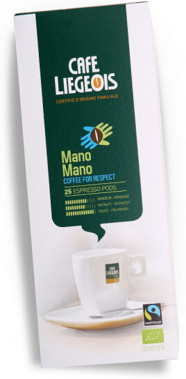 Café Liégeois Coffee pods Café Liégeois "Mano Mano", 25 pcs. Café Liégeois Coffee pods Café Liégeois "Mano Mano", 25 pcs.