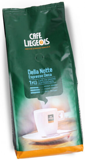 Café Liégeois Decaf coffee beans Café Liégeois "Della Notte Deca", 1 kg Café Liégeois Decaf coffee beans Café Liégeois "Della Notte Deca", 1 kg