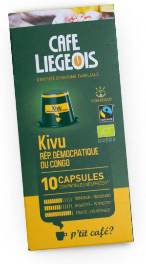 Café Liégeois Coffee capsules Café Liégeois "Kivu", 10 pcs.
