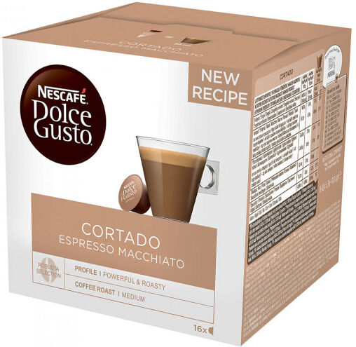 NESCAFÉ® Dolce Gusto® Coffee capsules NESCAFÉ Dolce Gusto "Cortado", 16 pcs. NESCAFÉ® Dolce Gusto® Coffee capsules NESCAFÉ Dolce Gusto "Cortado", 16 pcs.