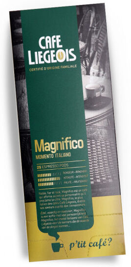 Café Liégeois Coffee pods Café Liégeois "Magnifico", 25 pcs. Café Liégeois Coffee pods Café Liégeois "Magnifico", 25 pcs.