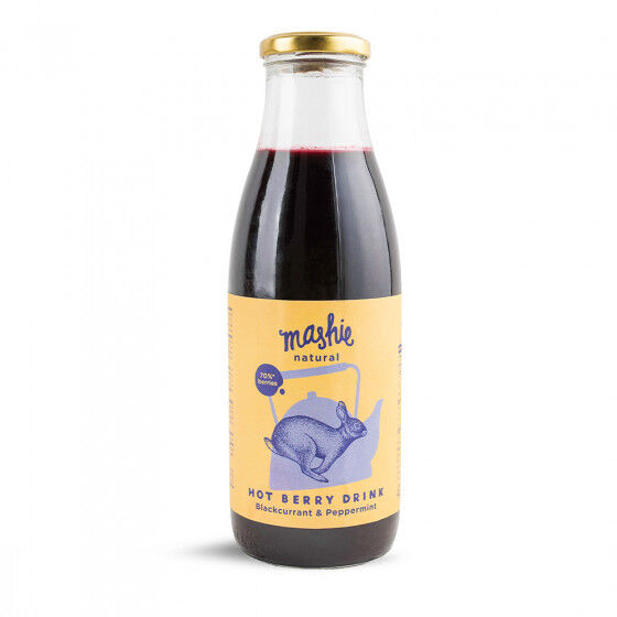 Nordic Berry Blackcurrant & Peppermint berry puree "Mashie by Nordic Berry", 750 ml