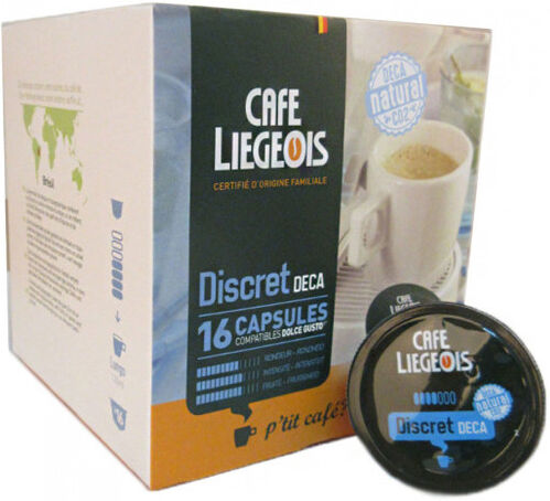 Café Liégeois Coffee capsules Café Liégeois "Discret Deca", 16 pcs. Café Liégeois Coffee capsules Café Liégeois "Discret Deca", 16 pcs.