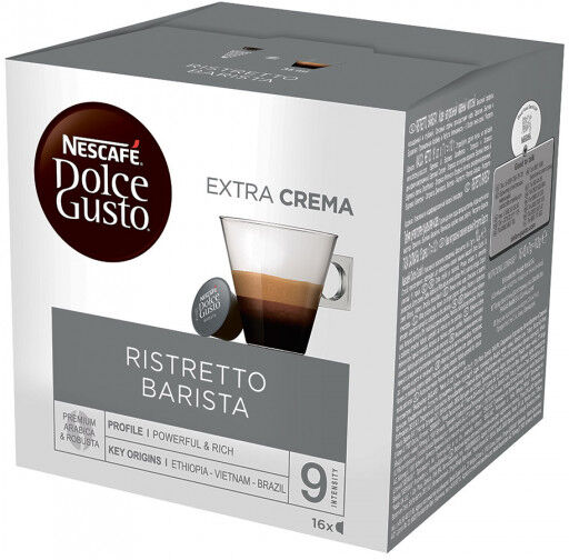 NESCAFÉ® Dolce Gusto® Coffee capsules NESCAFÉ Dolce Gusto "Ristretto Barista", 16 pcs. NESCAFÉ® Dolce Gusto® Coffee capsules NESCAFÉ Dolce Gusto "Ristretto Barista", 16 pcs.
