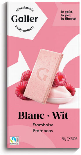 Galler Chocolate tablet Galler "White Raspberry", 80 g