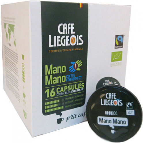 Café Liégeois Coffee capsules Café Liégeois "Mano Mano", 16 pcs. Café Liégeois Coffee capsules Café Liégeois "Mano Mano", 16 pcs.