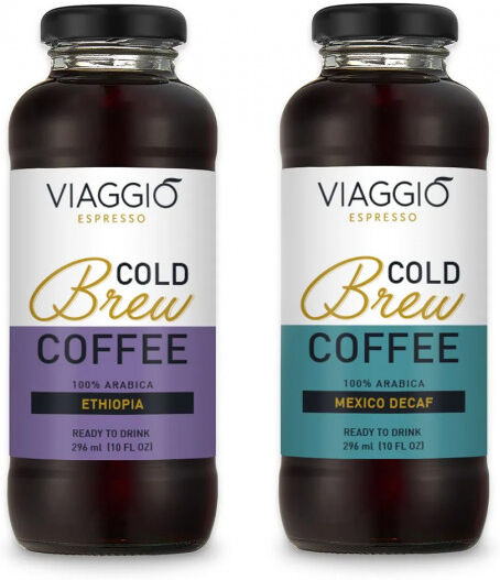 Viaggio Espresso Cold brew coffee Viaggio Espresso "Cold Brew Ethiopia + Decaf", 592 ml Viaggio Espresso Cold brew coffee Viaggio Espresso "Cold Brew Ethiopia + Decaf", 592 ml