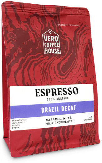 Vero Coffee House Ground coffee Vero Coffee House “Brazil Decaf”, 200 g Vero Coffee House Ground coffee Vero Coffee House “Brazil Decaf”, 200 g