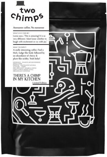 Two Chimps Coffee Coffee beans Two Chimps "There's a Chimp in my Kitchen", 250 g Two Chimps Coffee Coffee beans Two Chimps "There's a Chimp in my Kitchen", 250 g