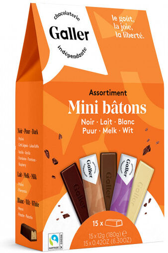 Galler Pocket bag mini Bars Galler "Assortment", 15 pcs. Galler Pocket bag mini Bars Galler "Assortment", 15 pcs.