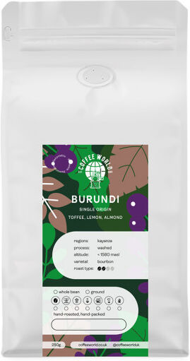 Coffee World Coffee beans Coffee World "Burundi", 250 g Coffee World Coffee beans Coffee World "Burundi", 250 g