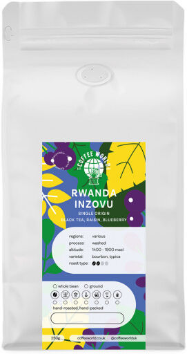 Coffee World Coffee beans Coffee World "Rwanda Inzovu", 250 g Coffee World Coffee beans Coffee World "Rwanda Inzovu", 250 g