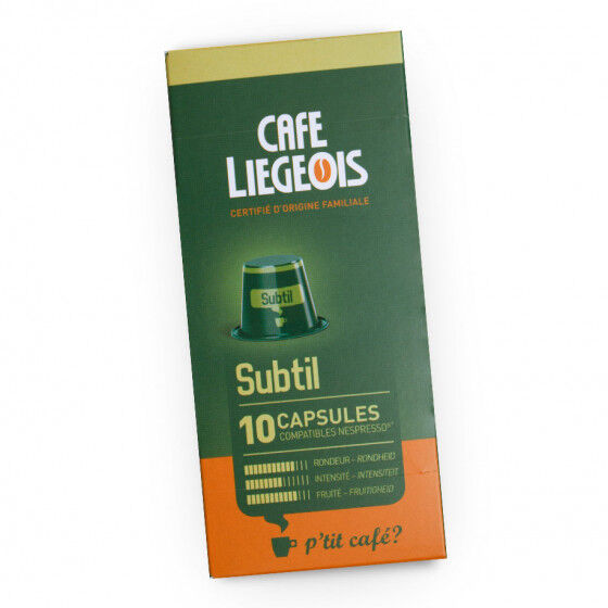 Café Liégeois Coffee capsules Café Liégeois "Subtil", 10 pcs.
