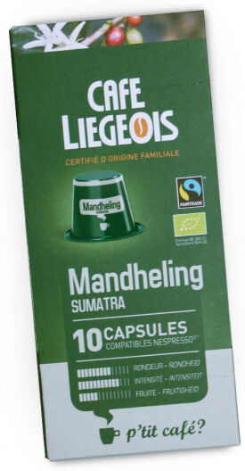 Café Liégeois Coffee capsules Café Liégeois "Mandheling", 10 pcs. Café Liégeois Coffee capsules Café Liégeois "Mandheling", 10 pcs.