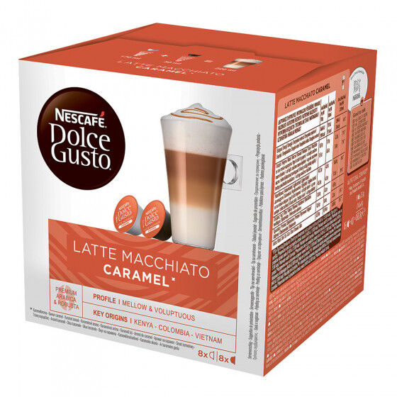 NESCAFÉ® Dolce Gusto® Coffee capsules NESCAFÉ Dolce Gusto "Caramel Latte Macchiato", 8+8 pcs. NESCAFÉ® Dolce Gusto® Coffee capsules NESCAFÉ Dolce Gusto "Caramel Latte Macchiato", 8+8 pcs.