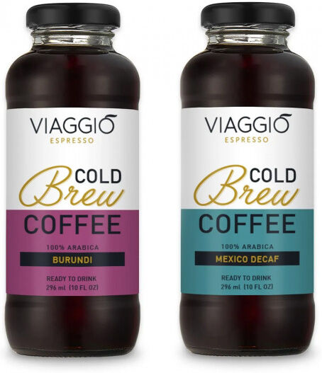 Viaggio Espresso Cold brew coffee Viaggio Espresso "Cold Brew Burundi + Decaf", 592 ml Viaggio Espresso Cold brew coffee Viaggio Espresso "Cold Brew Burundi + Decaf", 592 ml