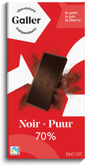 Galler Chocolate tablet Galler "Dark 70%", 80 g Galler Chocolate tablet Galler "Dark 70%", 80 g