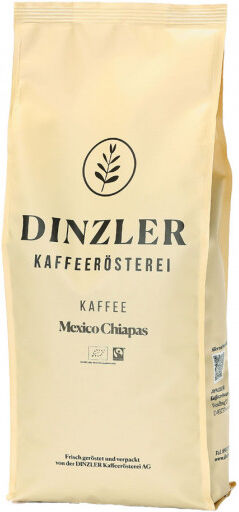 Dinzler Kaffeerösterei Coffee beans Dinzler Kaffeerösterei "BIO Coffee Mexico Chiapas Fairtrade Organico ", 1 kg Dinzler Kaffeerösterei Coffee beans Dinzler Kaffeerösterei "BIO Coffee Mexico Chiapas Fairtrade Organico ", 1 kg