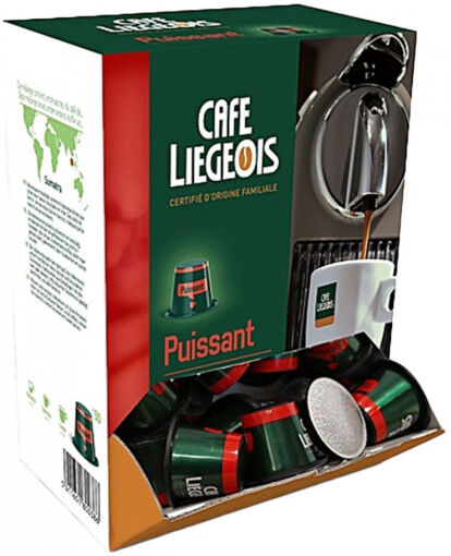 Café Liégeois Coffee capsules Café Liégeois "Puissant", 50 pcs. Café Liégeois Coffee capsules Café Liégeois "Puissant", 50 pcs.