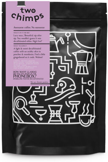 Two Chimps Coffee Coffee beans Two Chimps "How Many Llamas Did You Say Were in the Phonebox?", 250 g Two Chimps Coffee Coffee beans Two Chimps "How Many Llamas Did You Say Were in the Phonebox?", 250 g