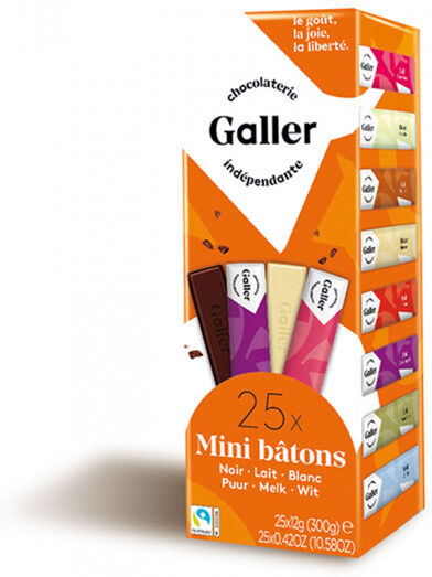 Galler Gift box mini bars Galler "Assortment", 25 pcs. Galler Gift box mini bars Galler "Assortment", 25 pcs.