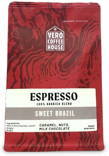 Vero Coffee House Ground coffee Vero Coffee House “Sweet Brazil”, 200 g Vero Coffee House Ground coffee Vero Coffee House “Sweet Brazil”, 200 g