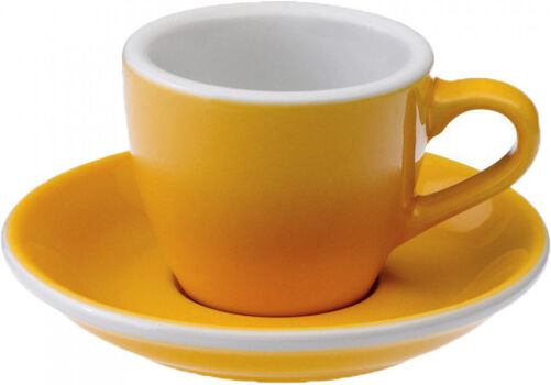 Loveramics Espresso cup with a saucer Loveramics "Egg Yellow", 80 ml Loveramics Espresso cup with a saucer Loveramics "Egg Yellow", 80 ml