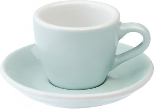 Loveramics Espresso cup with a saucer Loveramics "Egg River Blue", 80 ml Loveramics Espresso cup with a saucer Loveramics "Egg River Blue", 80 ml