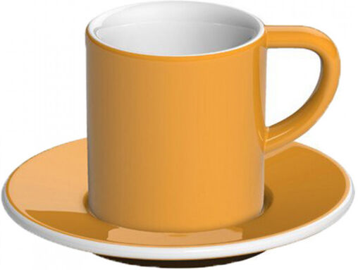 Loveramics Espresso cup with a saucer Loveramics "Bond Yellow", 80 ml Loveramics Espresso cup with a saucer Loveramics "Bond Yellow", 80 ml
