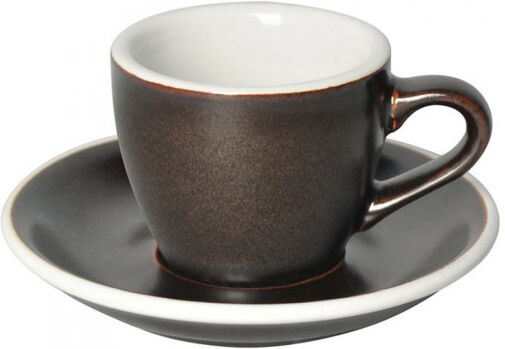 Loveramics Espresso cup with a saucer Loveramics "Egg Gunpowder", 80 ml Loveramics Espresso cup with a saucer Loveramics "Egg Gunpowder", 80 ml