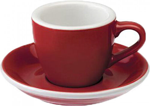 Loveramics Espresso cup with a saucer Loveramics "Egg Red", 80 ml Loveramics Espresso cup with a saucer Loveramics "Egg Red", 80 ml