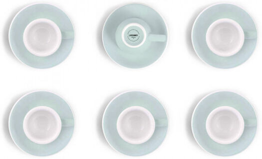Loveramics Espresso cup set with a saucer Loveramics "Egg River Blue", 80 ml, 6 pcs. Loveramics Espresso cup set with a saucer Loveramics "Egg River Blue", 80 ml, 6 pcs.