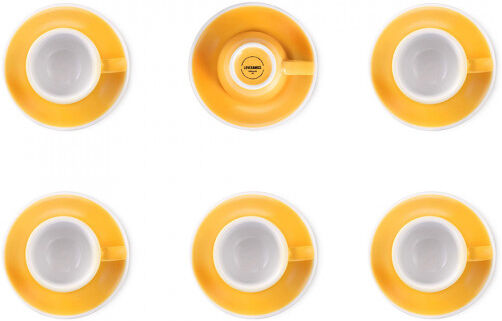 Loveramics Espresso cup set with a saucer Loveramics "Egg Yellow", 80 ml, 6 pcs.