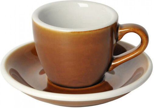 Loveramics Espresso cup with a saucer Loveramics "Egg Caramel", 80 ml Loveramics Espresso cup with a saucer Loveramics "Egg Caramel", 80 ml