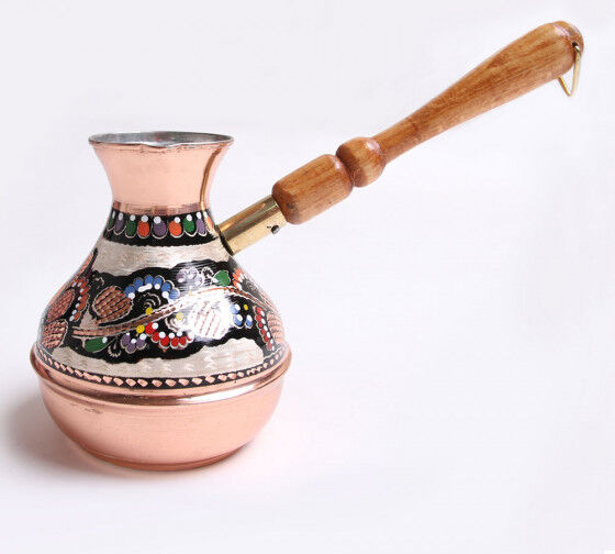 Kuzey Guney Grup Handmade turkish coffee pot "Floral figures" Kuzey Guney Grup Handmade turkish coffee pot "Floral figures"