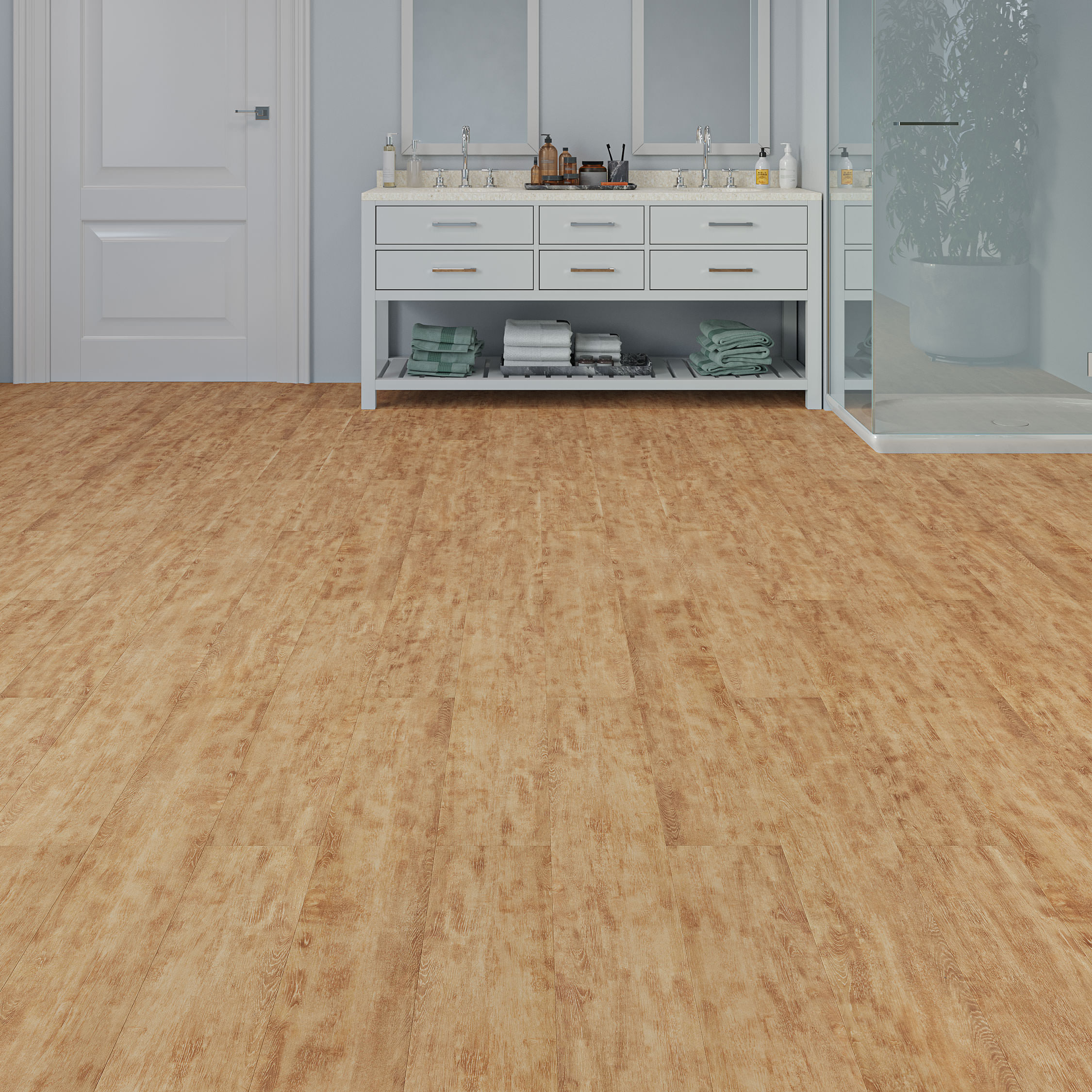 Luxury Flooring Wood Effect Light Sawmill Oak Luxury LVT Vinyl Tile Wood Flooring - 2.5mm Thick
