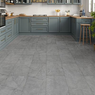 Luxury Flooring 21.99m² - Summit 10mm Charcoal Graphite Stone Laminate Stone Tile Effect Flooring - Water Resistant Luxury Flooring 21.99m² - Summit 10mm Charcoal Graphite Stone Laminate Stone Tile Effect Flooring - Water Resistant