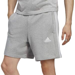 adidas Sportswear Mens French Terry 3-Stripes Shorts - Grey - L