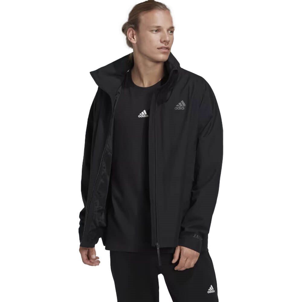 adidas Sportswear Mens Traveer Rain Jacket - Black - S