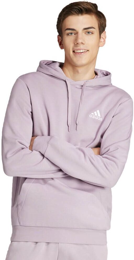 adidas Sportswear Mens Fleece Hoodie - Pink - M