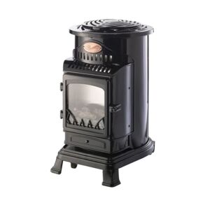 Universal Innovations Provence 3kW Gloss Black Deluxe Portable Gas Heater with Thermostat