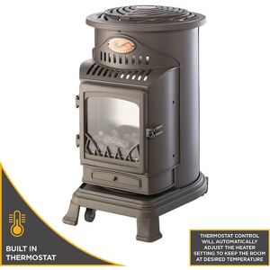 Universal Innovations Provence 3kW Honey Glow Brown Deluxe Portable Gas Heater & Thermostat