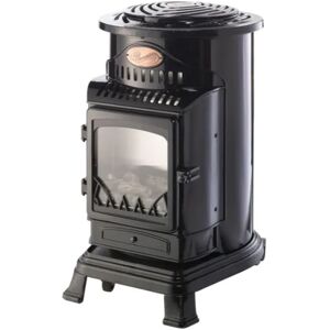 Universal Innovations Provence 3kW Gloss Black Deluxe Portable Gas Heater with Thermostat