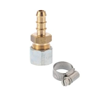 Calor 8mm Gas Hose Nozzle x 10mm Compression and Jubilee Clips