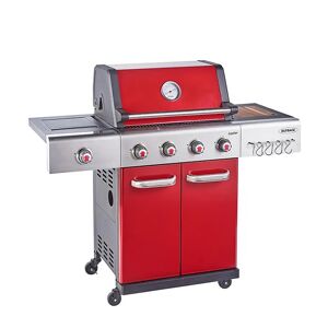 Outback Jupiter Red 4 Burner Hybrid BBQ