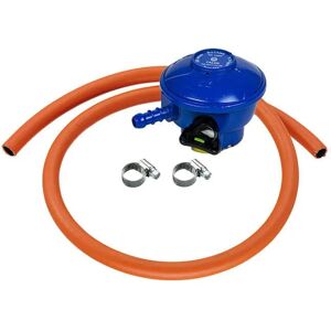 Calor 21mm Low-Pressure Butane Clip-On Gas Regulator 1m Hose/Clip Kit