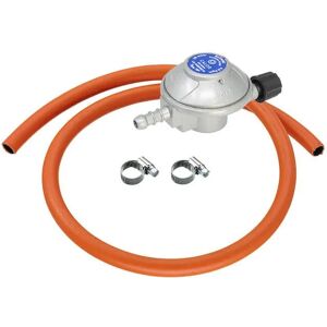 Calor Campingaz 29mbar Butane Screw-On Gas Regulator 1m Hose/Clip Kit